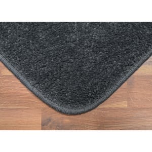 Gramercy Cinder Gray Solid Polypropylene 2-Piece Bath Mat Set