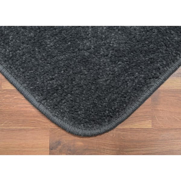 Gramercy Cinder Gray Solid Polypropylene 3-Piece Bath Mat Set