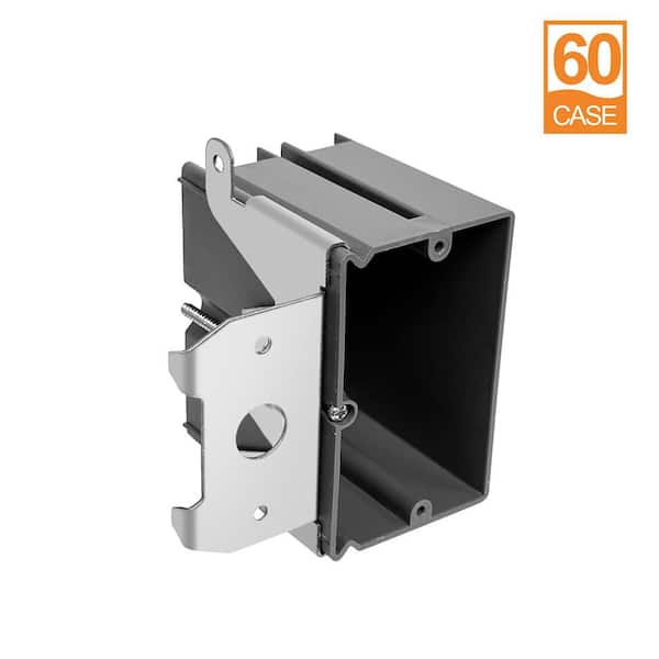 1-Gang 60.8 cu. in. Square PVC New Work Electrical Adjustable Boxes (60-Case)