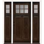 Feather River Doors 63.5 in.x81.625 in. 6 Lt Clear Craftsman Stained ...