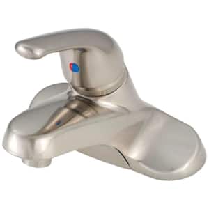 RV Metal Bathroom Faucet With Single Lever Handle 4 in. - Brushed Nickel