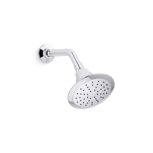 Forte 1-Spray Pattern 5.5 in. Single Wall Mount Fixed Shower Head in Polished Chrome