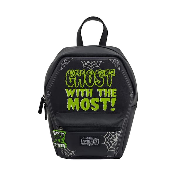 WARNER BROS WB Beetlejuice Coffin 12 in. Black Mini Backpack