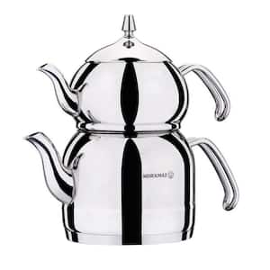 Efendi 1.1 l Tea Pot and 2.4 l Kettle Set in Silver