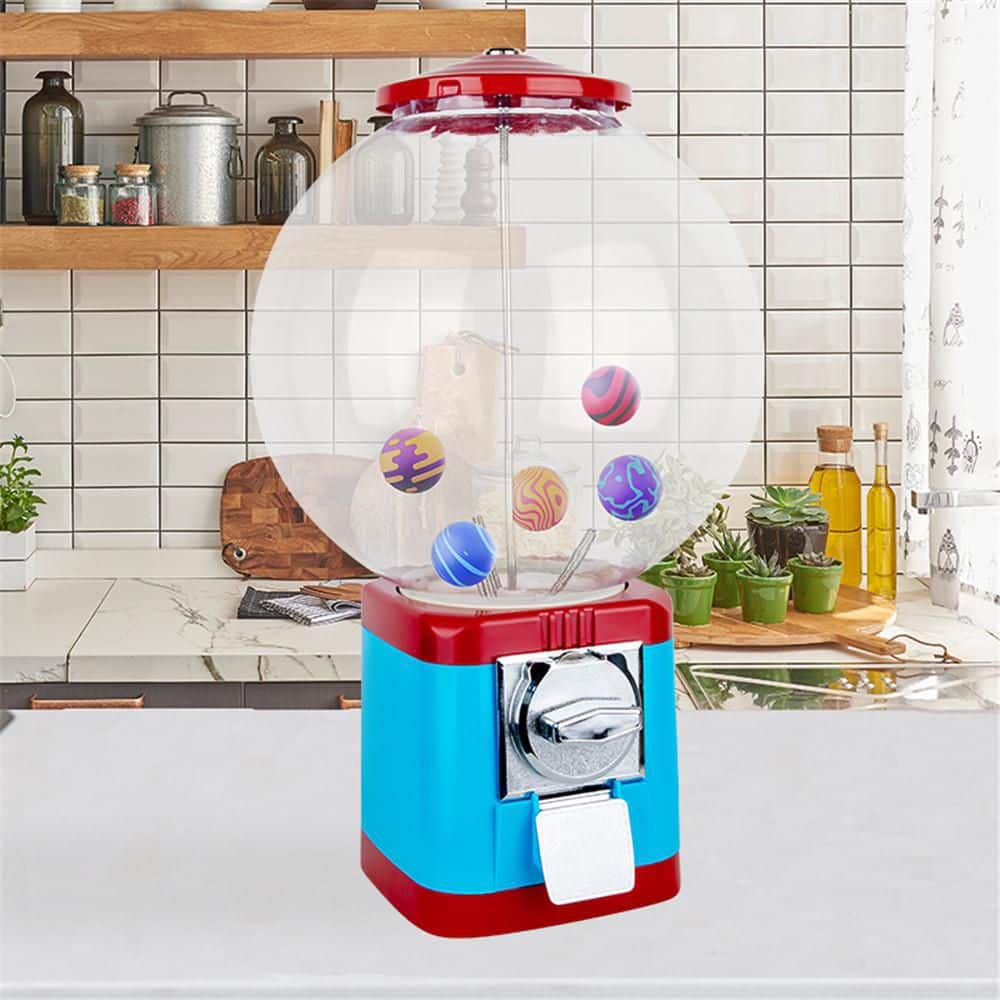 (1-Piece) Dry Food Dispensers, Gumball Machine for Kids, Candy Vending Mach