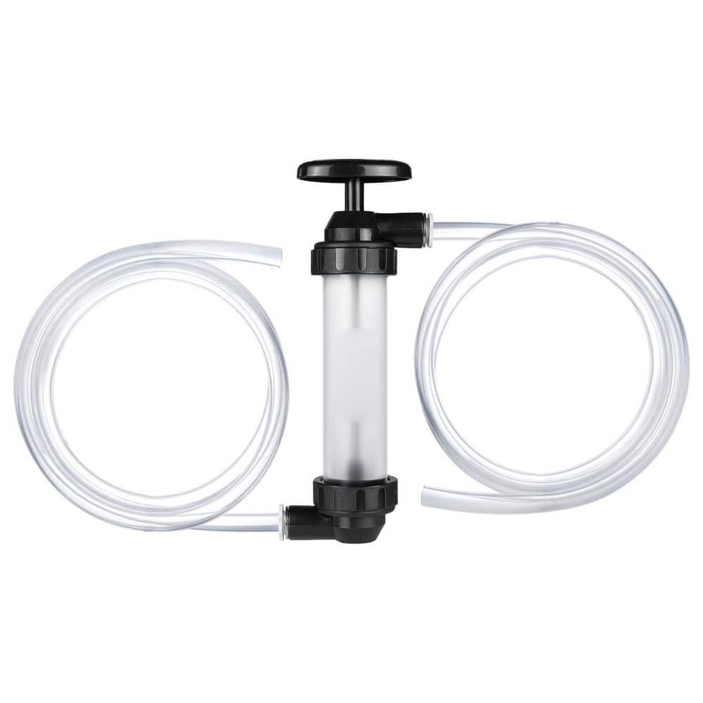 Transparent Plastic Gasoline Siphon Pump High Flow Leak-Free Quick-Connect Manual Fuel Transfer Pump 1 Piece price history on PriceWatchPro