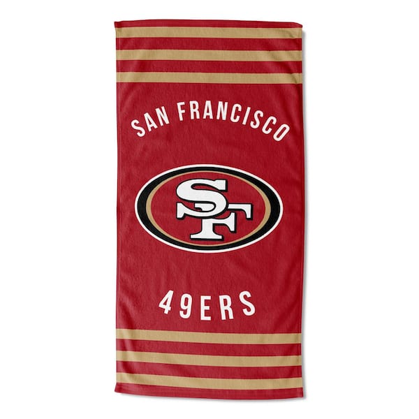 49ers Stripes Multi Colored Beach Towel