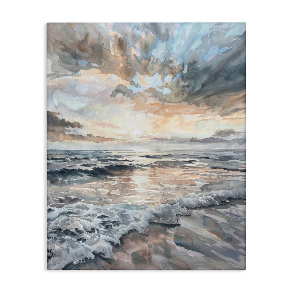Cloud Break over Sea by Petal Prints Design Unframed Nature Graphic Art Print 48 in. x 36 in. price history on PriceWatchPro