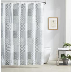 Sandbar Patchwork 72 in. W x 72 in. L Polyester Shower Curtain in Multi