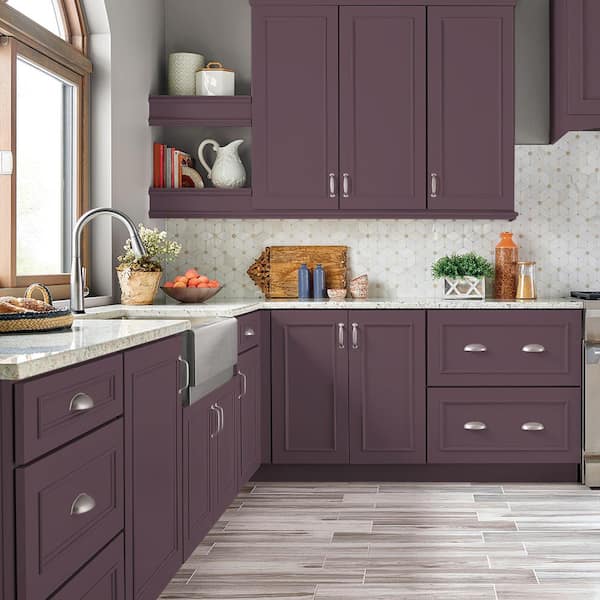 BEHR PREMIUM 1 gal. #S110-7 Exotic Eggplant Satin Enamel Interior