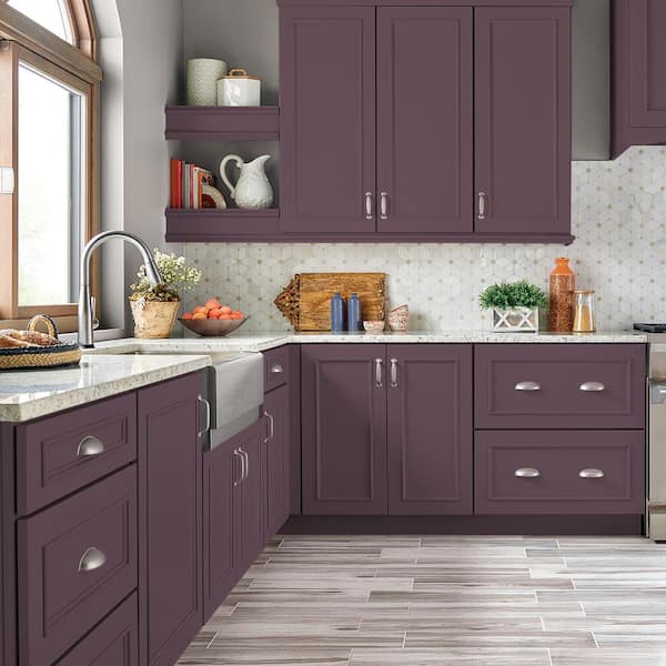 1 qt. #S110-7 Exotic Eggplant Satin Enamel Interior/Exterior Cabinet, Door & Trim Paint