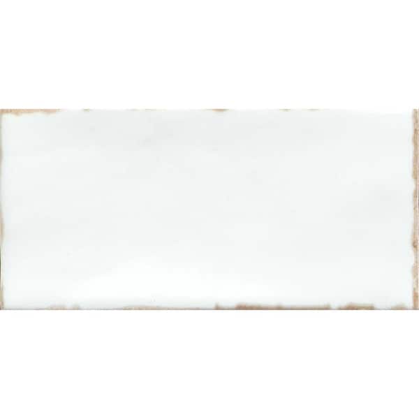 Antigo Snow 2 in. x 5 in. Glossy Ceramic Wall Tile (12.1 sq. ft./Case, 144 pcs)