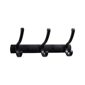 3 J-Hook Robe/Towel Hook in Matte Black