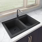 Ruvati 32 in. Single Bowl Undermount Granite Composite Kitchen Sink in ...