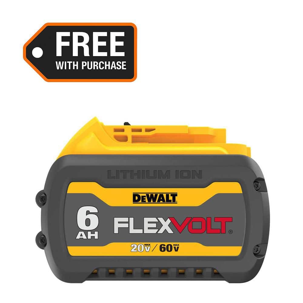 DEWALT FLEXVOLT 20V/60V MAX Lithium-Ion 6.0Ah Battery Pack DCB606