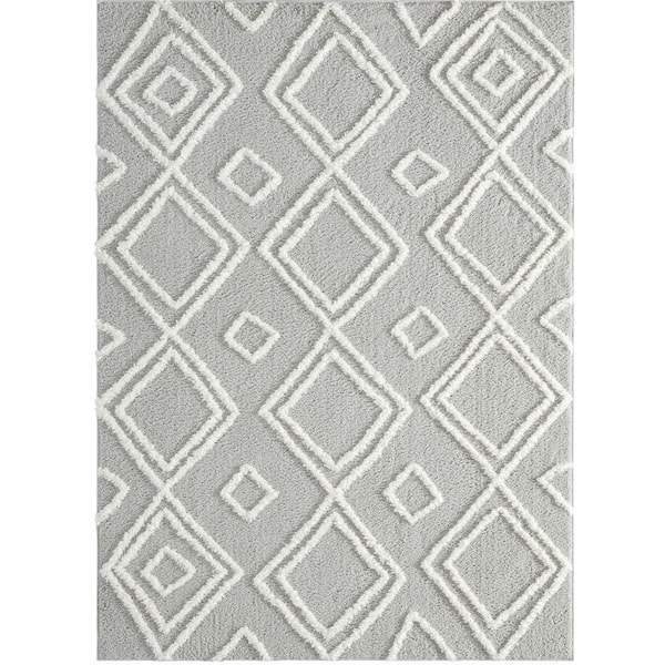 United Weavers Mellow Sierra Grey 9 ft. 8 in. x 13 ft. 2 in. Area Rug