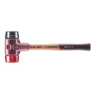 Simplex 60 3.5 lbs. Mallet with Black Rubber and Red Plastic Inserts