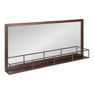 Jackson18.00 in. H x 40.00 in. W Modern Rectangle Bronze Framed Accent Wall Mirror