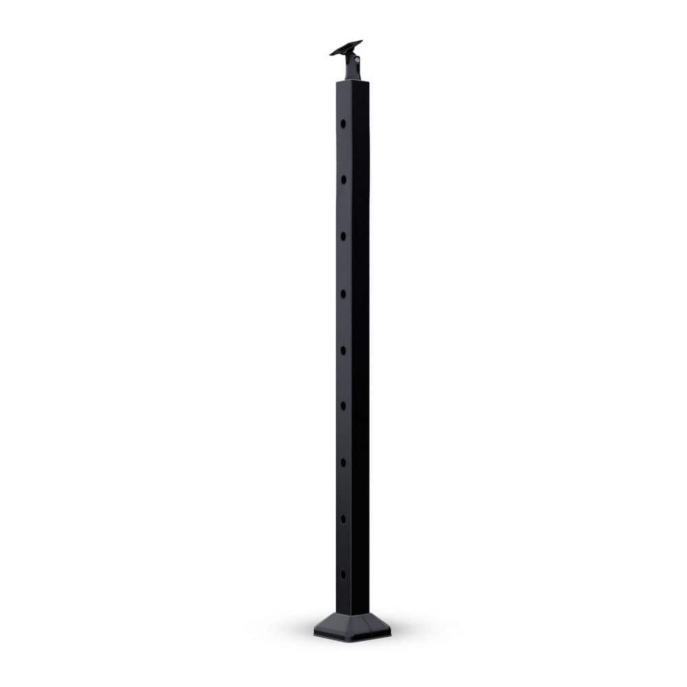 36 in. Black Steel Stair Cable Railing Post price history on PriceWatchPro