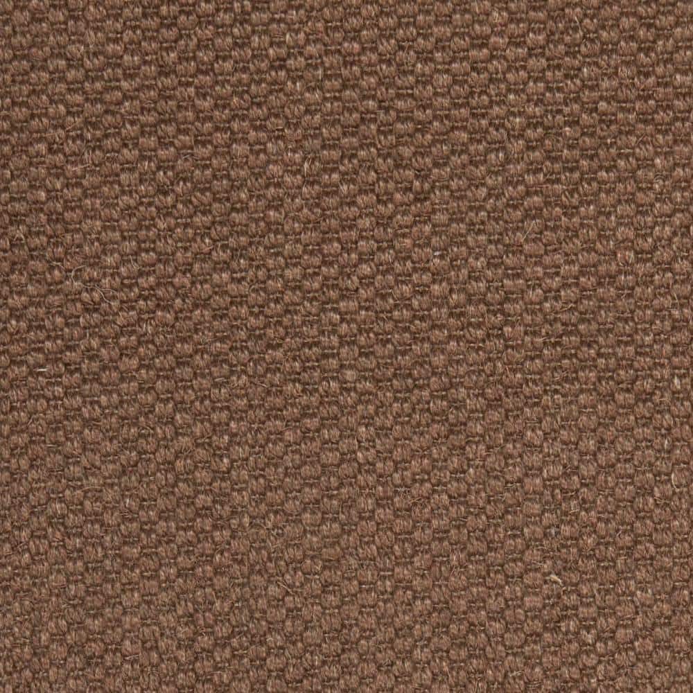 Hand-Knotted Chocolate Square Sisal 6' x 9' Area Rug