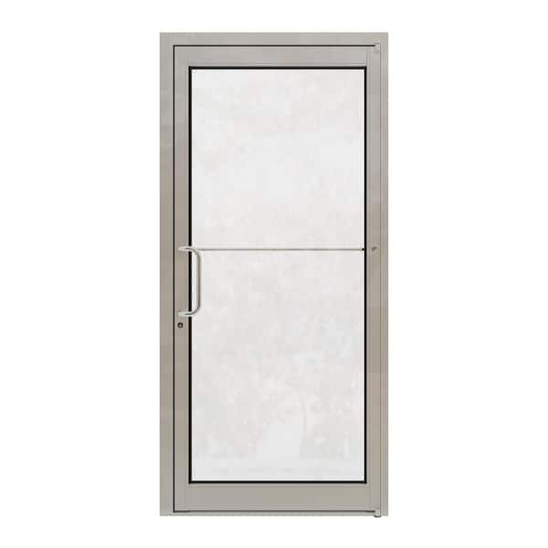 Teza 36 in. x 84 in. Right-Hand/Outswing Anodized Aluminum Prehung Commercial Door