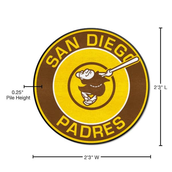 Fanmats San Diego Padres Roundel Rug - 27in. Diameter