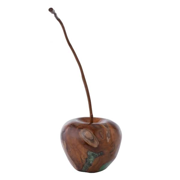 A & B Home Natural Large Johnny Apple Irregular Decor Accent