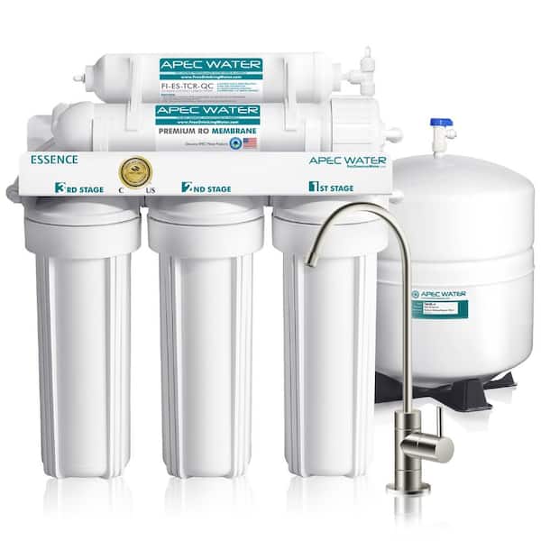 5 Stage Under Sink Reverse Osmosis Drinking Water Filter System Faucet Purifier 