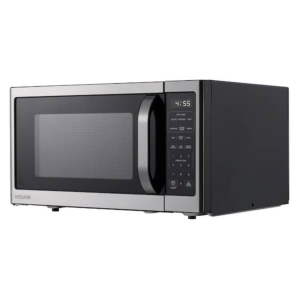 Vissani 1.5 cu. ft. Countertop Convection Microwave in Fingerprint  Resistant Stainless Steel with Air Fryer and Sensor cooking EC042A2KJ - The  Home Depot