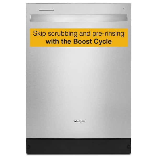 24 in. Fingerprint Resistant Stainless Steel Top Control Dishwasher with Extended Soak Cycle