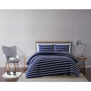 Cannon Solid Percale 3-Piece Grey Cotton Full/Queen Duvet Cover Set  DCS4488GYQ-1800 - The Home Depot