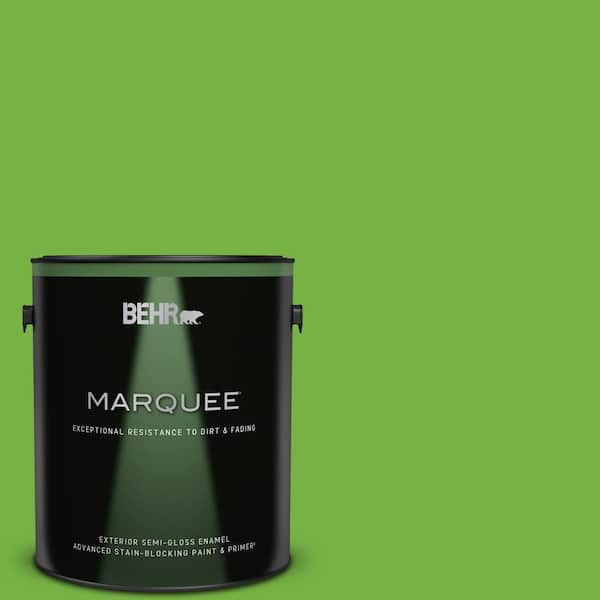 BEHR MARQUEE 1 gal. #S-G-430 Sparkling Apple Semi-Gloss Enamel Exterior Paint & Primer