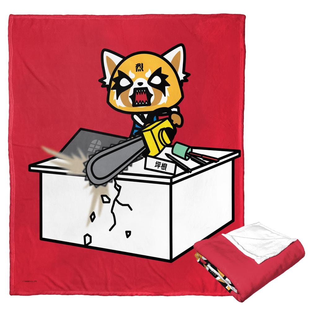 THE NORTHWEST GROUP Aggretsuko Sick Of Working Silk Touch Throw Blanket