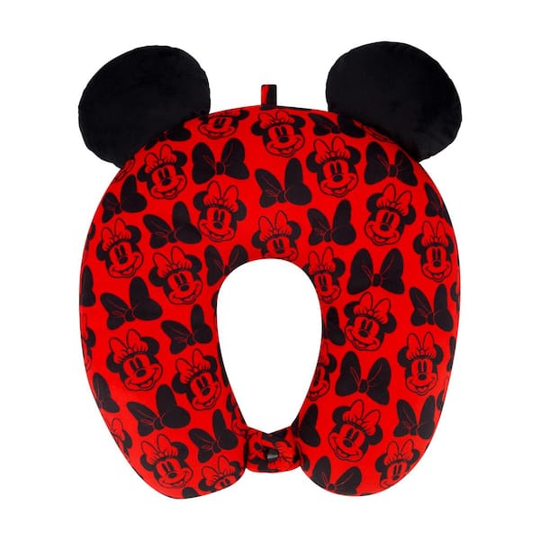 Ful Disney Minnie Mouse Red Travel Pillow with Ears RED/BLACK  FCFI0054AZ-603 - The Home Depot