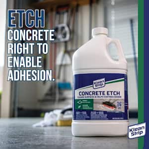 1 Gal. Concrete Etch, Cleans Concrete Surfaces and Helps Coatings Adhere on Concrete Unscented (1-Pack)