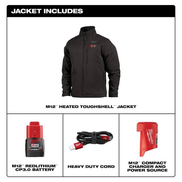 milwaukee coat battery adapter