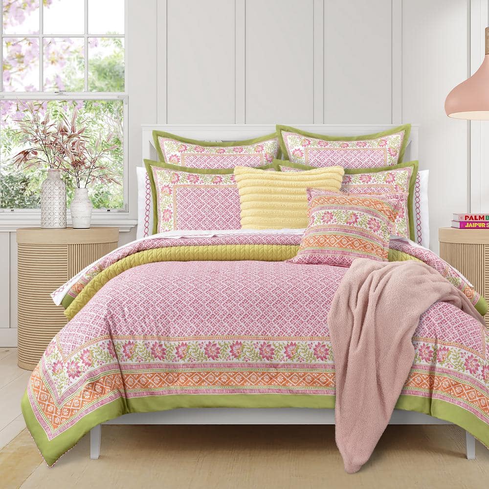 QUEEN STREET NEW YORK Sienna Pink Polyester King/Cal King 3
