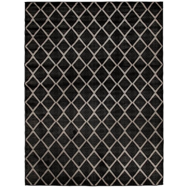 Stratford Isaak 7 ft. x 11 ft. Castle/Ebony Area Rug