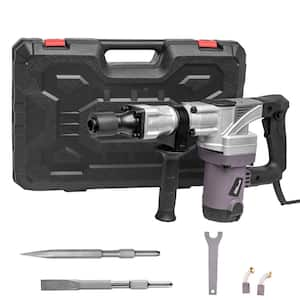 ELITE 20 in. x 13 in. HEX 1400-Watt 3000 BPM Demolition Jack Hammer with Point and Flat Chisel and Carry Case