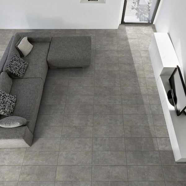 Malaga Greige 12 in. x 24 in. x 9.5 mm Matte Porcelain Floor and Wall Tile (8 pieces / 15.49 sq. ft. / box)