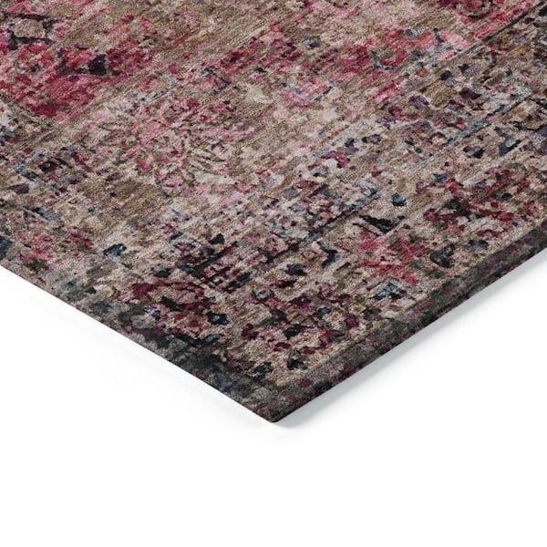 Chantille Machine Washable Indoor/Outdoor Abstract ACN2170 Pink 1 ft. 8 in. x 2 ft. 6 in. Accent Rug