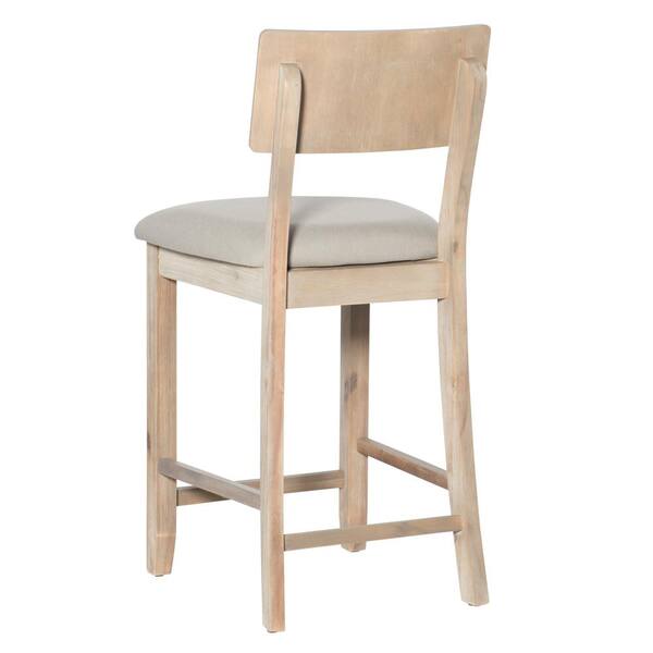 Linon Home Decor Jordan 24 In Gray Wash Cushioned Bar Stool 017101gwsh01u - Linon Home Decor Bar Stool Gray Wash Linon Home Decor Jordan 24 In Gray Wash Cushioned Bar Stool 017101gwsh01u - Linon Home Decor Bar Stool Gray Wash
