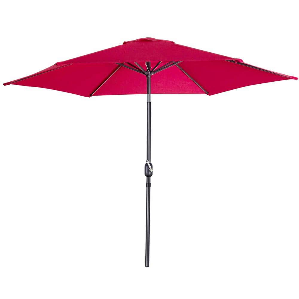 9 ft. Aluminum Market Patio Umbrella in Green