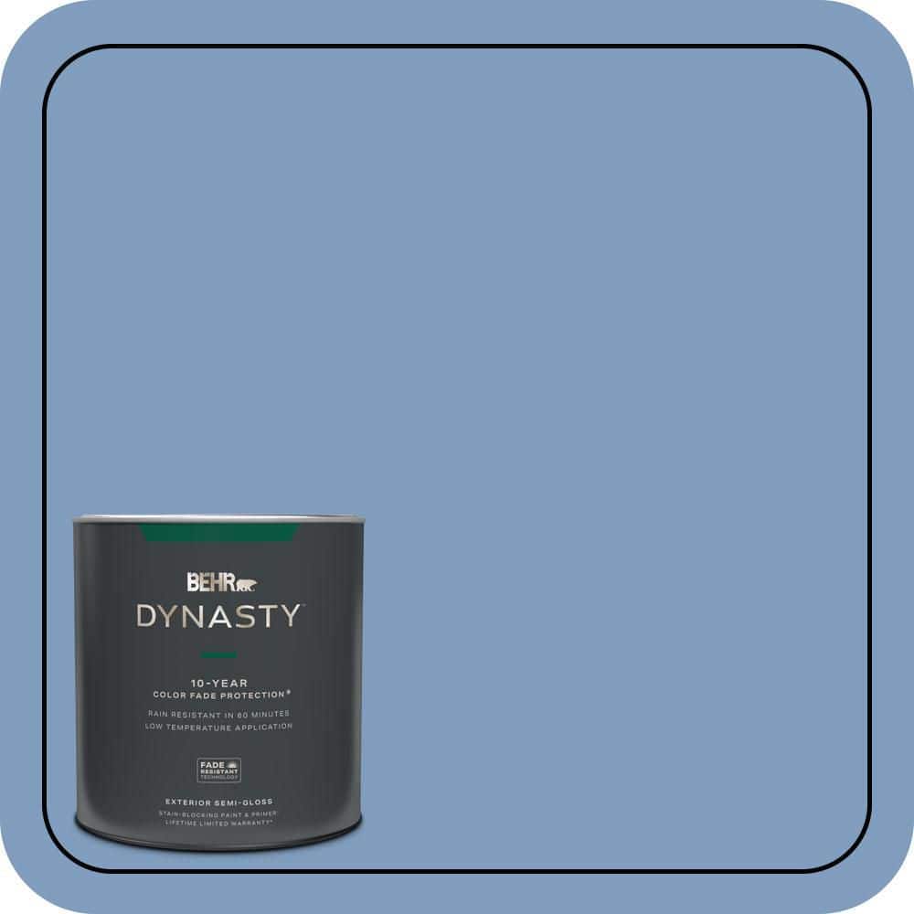 1 qt. #M530-4 Washed Denim Semi-Gloss Enamel Exterior Stain-Blocking Paint & Primer price history on PriceWatchPro
