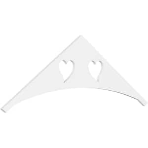 1 in. x 72 in. x 24 in. (8/12) Pitch Winston Gable Pediment Architectural Grade PVC Moulding