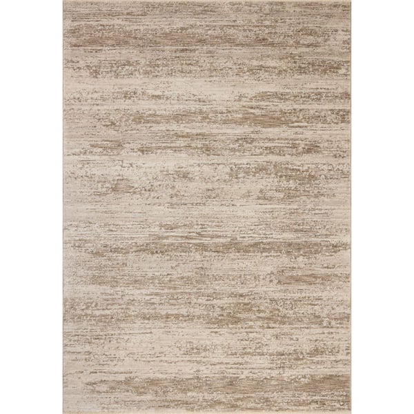 Nellie Ivory / Pebble 11 ft. 6 in. x 15 ft. 7 in. Contemporary Area Rug