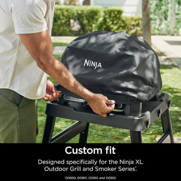 Grillabdeckung 600D Polyester – Passend Für Ninja FlexFlame PG300/PG301, UV- & Wasserabweisend, Mit Klettverschluss