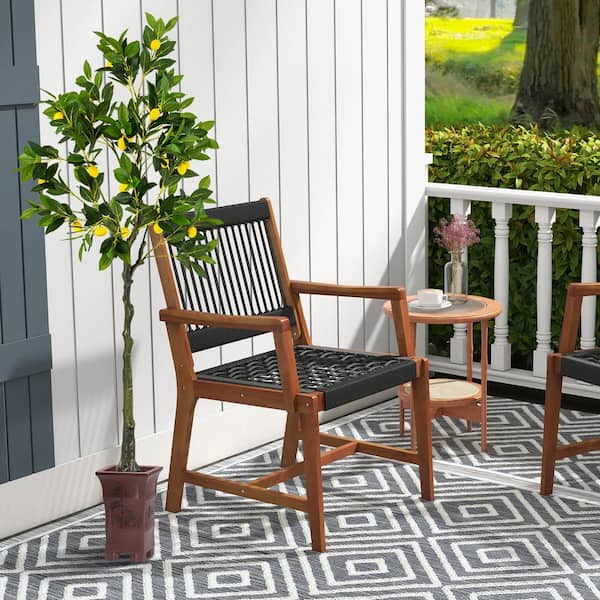 5 .2 ft. Green Artificial Lemon Tree Fake Lemon Plant with Lemon Fruits in Pot