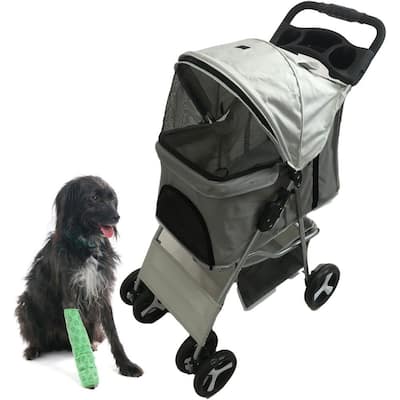 PAWSMARK Soft-Sided Mesh Foldable Pet Travel Carrier, Pet Bag for Dogs and  Cats, Large QI003702GY.L - The Home Depot