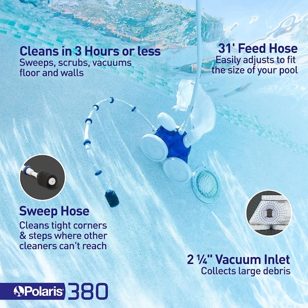 Vac-Sweep 380 Automatic Inground Pressure Side Pool Vacuum